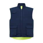 Gilet da lavoro reversibile alta visibilità 450 g/m2 Roly Persei color giallo fluorescente seconda vista