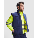 Gilet da lavoro reversibile alta visibilità 450 g/m2 Roly Persei color giallo fluorescente prima vista d'uso
