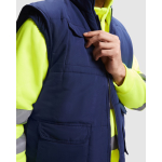Gilet da lavoro reversibile alta visibilità 450 g/m2 Roly Persei color giallo fluorescente vista dettaglio 2