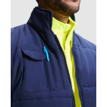 Gilet da lavoro reversibile alta visibilità 450 g/m2 Roly Persei color giallo fluorescente vista dettaglio 3