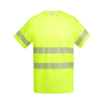 T-shirt da lavoro tecnica in cotone e poliestere 170g/m2 Roly Tauri color giallo fluorescente seconda vista