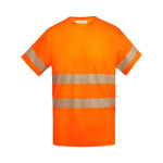 T-shirt da lavoro tecnica in cotone e poliestere 170g/m2 Roly Tauri color  arancione fluorescente seconda vista