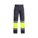 Pantaloni da lavoro lungo multitasche visibilità 235g/m2 Roly Enix color grigio topo seconda vista