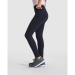 Leggings lunghi in cotone extra morbidi 270 g/m2 Roly Direct Leire color blu mare quinta vista d'uso