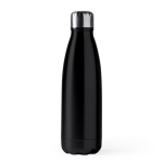 Borraccia in acciaio inox con tappo antigoccia da 700ml color nero seconda vista