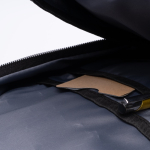 Zaino executive in poliestere ecologico con fascia per trolley PC 13” color grigio vista dettaglio 2