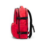 Zaino da viaggio in poliestere riciclato resistente all'acqua PC 16” color rosso vista dettaglio 1
