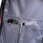 Zaino da viaggio in poliestere riciclato resistente all'acqua PC 16” color rosso vista dettaglio 6