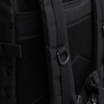 Zaino sportivo crossfit in poliestere con tasca antifurto color nero vista dettaglio 1