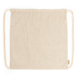 Zainetto a sacca ecologico in finitura mélange 120 g/m2 color naturale seconda vista