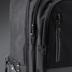 Trolley che si trasforma in zaino in poliestere 300D per PC da 17” color nero vista dettaglio 4