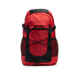 Zaino sportivo in nylon con tasche laterali in rete 30 l color rosso seconda vista