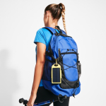 Zaino sportivo in nylon con tasche laterali in rete 30 l color rosso vista dettaglio 1