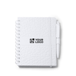 Block notes a righe fatto con estratti di pietra copertina rigida A5 vista principale