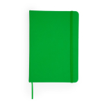 Blocco note con copertina rigida in semilpelle A5 pagine lisce color verde seconda vista