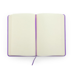 Blocco note con copertina rigida in semilpelle A5 pagine lisce vista dettaglio 2