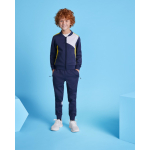 Pantaloni sportivi lunghi in poliestere 240g/m2 Roly Direct Rodas color blu mare seconda vista d'uso