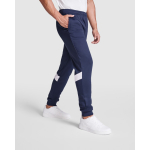 Pantaloni sportivi lunghi in poliestere 240g/m2 Roly Direct Rodas color blu mare sesta vista d'uso