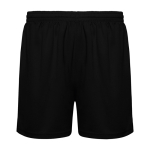 Pantaloncini sport senza fondera interna 140g/m2 Roly Direct Player color nero seconda vista