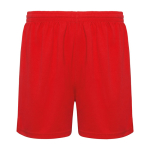 Pantaloncini sport senza fondera interna 140g/m2 Roly Direct Player color rosso seconda vista