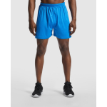 Pantaloncini sport senza fondera interna 140g/m2 Roly Direct Player color rosso prima vista d'uso