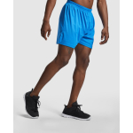 Pantaloncini sport senza fondera interna 140g/m2 Roly Direct Player color rosso terza vista d'uso
