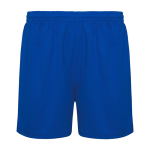 Pantaloncini sport senza fondera interna 140g/m2 Roly Direct Player color blu reale seconda vista