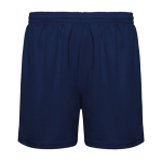 Pantaloncini sport senza fondera interna 140g/m2 Roly Direct Player color blu mare seconda vista