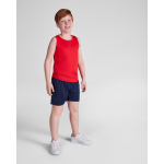 Pantaloncini sport senza fondera interna 140g/m2 Roly Direct Player color blu mare seconda vista d'uso