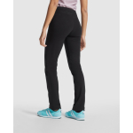 Pantaloni sportivi lunghi in cotone ed elastan 280g/m2 Roly Direct Box color nero quarta vista d'uso