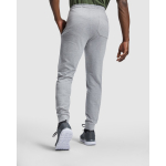 Pantaloni da tuta lunghi cotone e poliestere 280g/m2 Roly Direct Adelpho color blu mare quarta vista d'uso