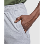 Pantaloni da tuta lunghi cotone e poliestere 280g/m2 Roly Direct Adelpho color blu mare vista dettaglio 2