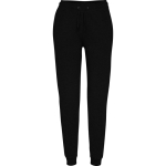 Pantalone lungo da donna a taglio dritto in felpa 280g/m² Roly Direct Adelpho color nero seconda vista