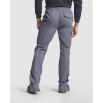Pantaloni da lavoro in cotone con vita elastica 240g/m2 Roly Safety color grigio topo quarta vista d'uso