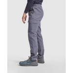Pantaloni da lavoro in cotone con vita elastica 240g/m2 Roly Safety color grigio topo quinta vista d'uso