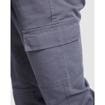 Pantaloni da lavoro in cotone con vita elastica 240g/m2 Roly Safety color grigio topo vista dettaglio 1