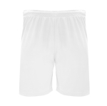 Pantaloncini sportivi in poliestere 140 g/m2 Roly Direct Dortmund color bianco seconda vista