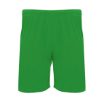 Pantaloncini sportivi in poliestere 140 g/m2 Roly Direct Dortmund color verde seconda vista