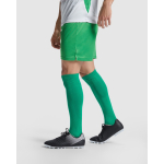 Pantaloncini sportivi in poliestere 140 g/m2 Roly Direct Dortmund color verde quinta vista d'uso