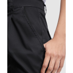 Pantaloni lavoro lunghi donna con elastan 250g/m2 Roly Daily Stretch color nero vista dettaglio 2