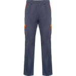 Pantalone lungo unisex multitasche a contrasto 250 g/m2 Roly Trooper color arancione seconda vista