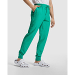 Pantaloni sanitari unisex a taglio dritto 170 g/m2 Roly Fiber color bianco terza vista d'uso