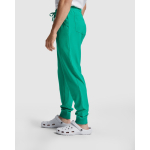 Pantaloni sanitari unisex a taglio dritto 170 g/m2 Roly Fiber color bianco quinta vista d'uso
