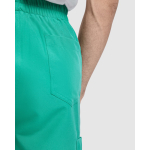 Pantaloni sanitari unisex a taglio dritto 170 g/m2 Roly Fiber color bianco vista dettaglio 3