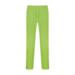Pantaloni sanitari lunghi unisex a taglio dritto 195g/m2 Roly Care color verde pistacchio seconda vista