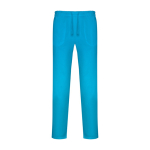 Pantaloni sanitari lunghi unisex a taglio dritto 195g/m2 Roly Care color azzurro ciano seconda vista