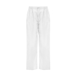 Pantaloni sanitari unisex a taglio dritto 160g/m2 Roly Vademecum color bianco seconda vista