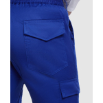 Pantaloni da lavoro in poliestere e cotone 240 g/m2 Roly Daily color blu petrolio vista dettaglio 2