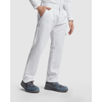Pantaloni a taglio dritto poliestere e cotone 210g/m2 Roly Pintor color bianco terza vista d'uso
