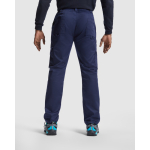 Pantaloni da lavoro in poliestere e cotone 245 g/m2 Roly Protect color blu mare quarta vista d'uso